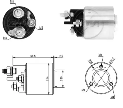 магнитен превключвател, стартер ZM ZM 1-590