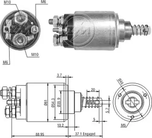 магнитен превключвател, стартер ZM ZM 1-639