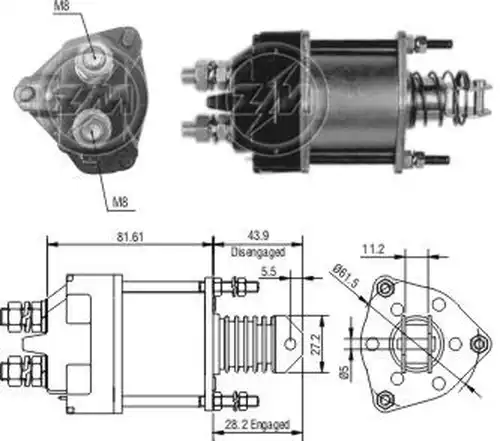 магнитен превключвател, стартер ZM ZM 1-650