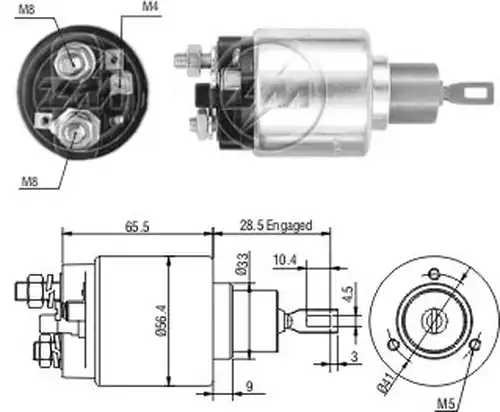 магнитен превключвател, стартер ZM ZM 1-674