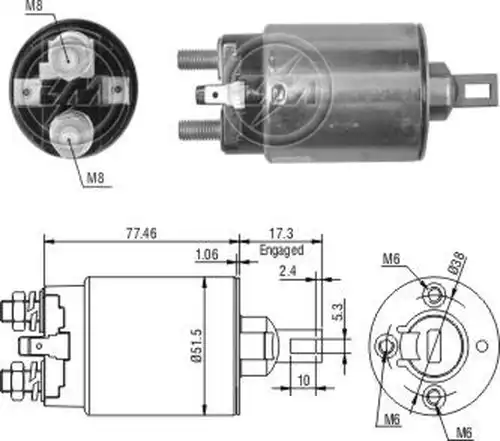 магнитен превключвател, стартер ZM ZM 1-691