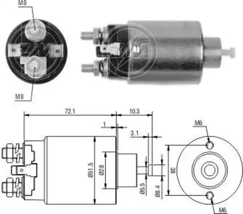 магнитен превключвател, стартер ZM ZM 1-698