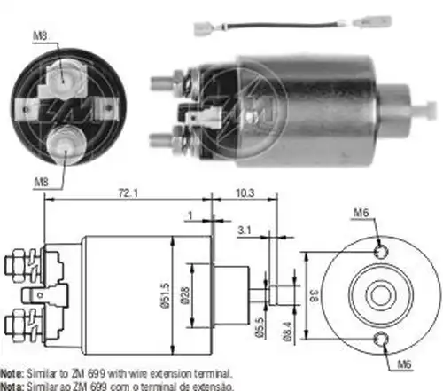 магнитен превключвател, стартер ZM ZM 1-699