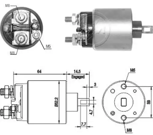 магнитен превключвател, стартер ZM ZM 1-710