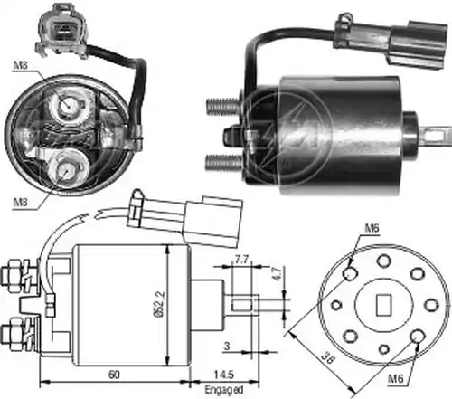 магнитен превключвател, стартер ZM ZM 1-717