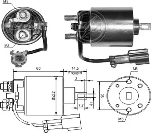 магнитен превключвател, стартер ZM ZM 1-719