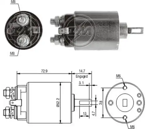 магнитен превключвател, стартер ZM ZM 1-782