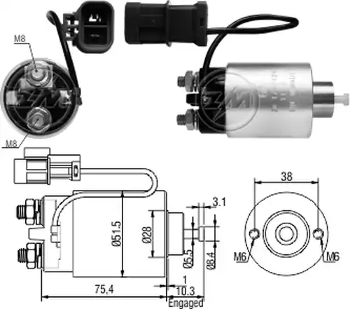 магнитен превключвател, стартер ZM ZM 1-792