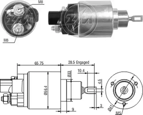 магнитен превключвател, стартер ZM ZM 1-978