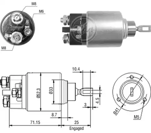 магнитен превключвател, стартер ZM ZM 2-371