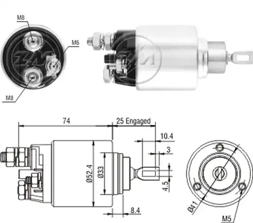 магнитен превключвател, стартер ZM ZM 2-381