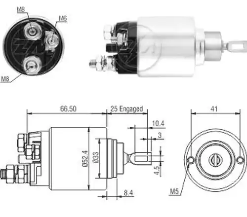 магнитен превключвател, стартер ZM ZM 2-382