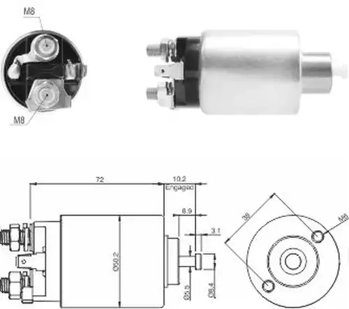 магнитен превключвател, стартер ZM ZM 2-392