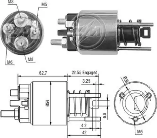 магнитен превключвател, стартер ZM ZM 2-395