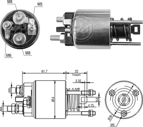 магнитен превключвател, стартер ZM ZM 2-396