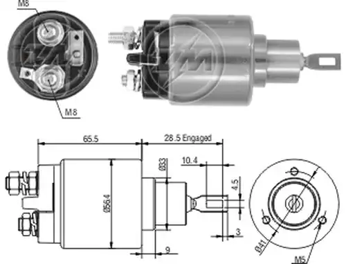 магнитен превключвател, стартер ZM ZM 2-573