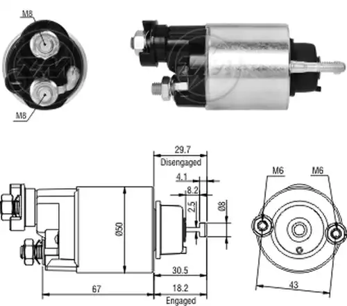 магнитен превключвател, стартер ZM ZM 2-705