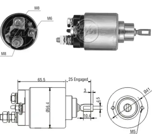 магнитен превключвател, стартер ZM ZM 2-974