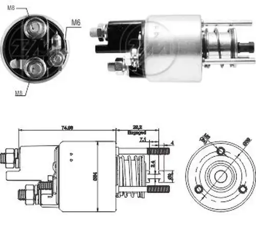 магнитен превключвател, стартер ZM ZM 3-397