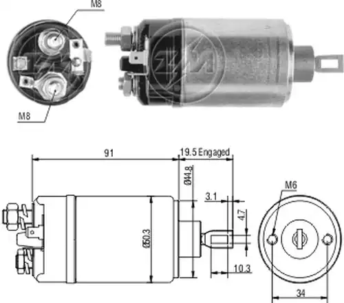 магнитен превключвател, стартер ZM ZM 3-722