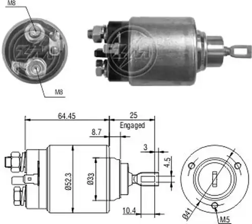 магнитен превключвател, стартер ZM ZM 373