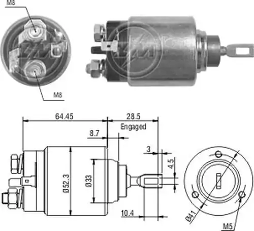 магнитен превключвател, стартер ZM ZM 374