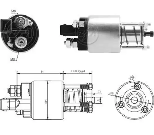 магнитен превключвател, стартер ZM ZM 4-397