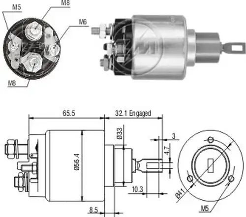 магнитен превключвател, стартер ZM ZM 475