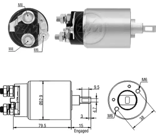 магнитен превключвател, стартер ZM ZM 4-981