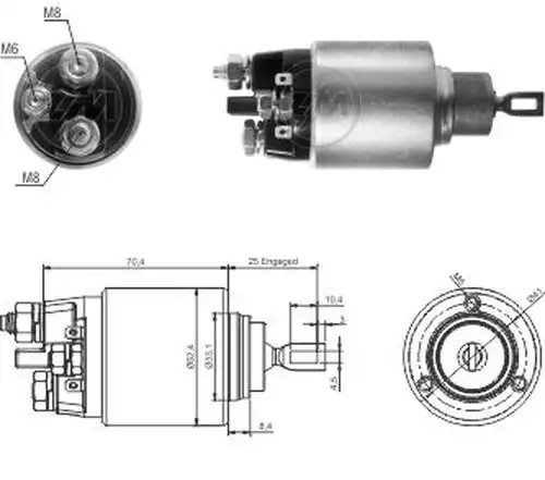 магнитен превключвател, стартер ZM ZM 5-381