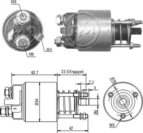 магнитен превключвател, стартер ZM ZM 5-395