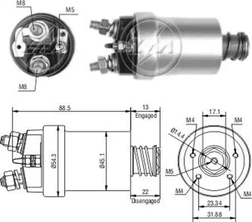 магнитен превключвател, стартер ZM ZM 561