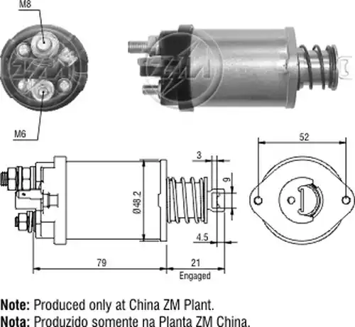 магнитен превключвател, стартер ZM ZM 5-619