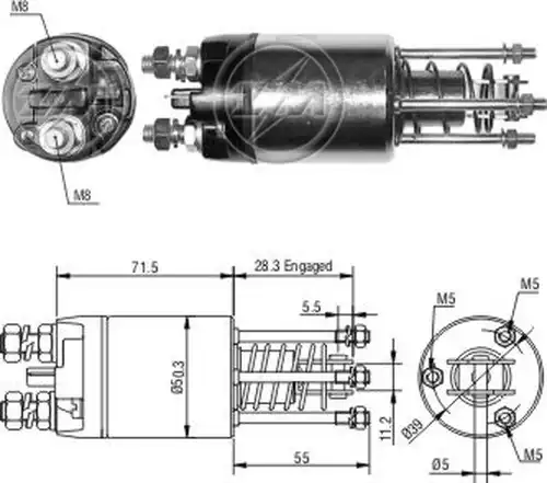 магнитен превключвател, стартер ZM ZM 5-651