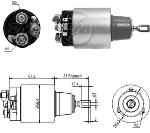 магнитен превключвател, стартер ZM ZM 5-775