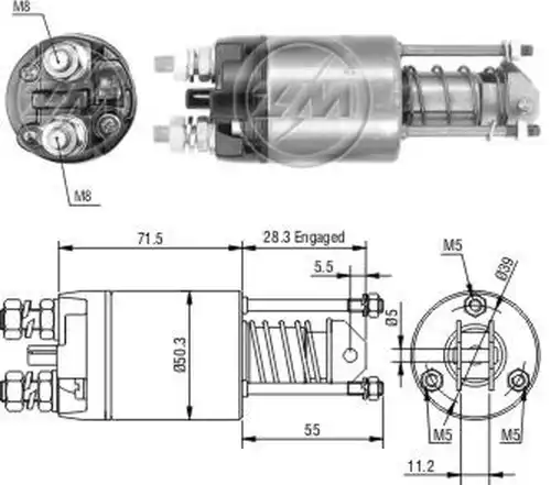 магнитен превключвател, стартер ZM ZM 651