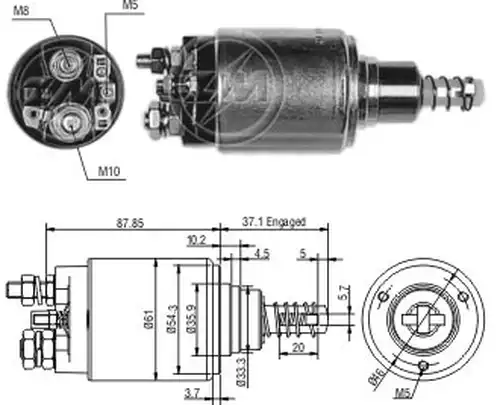 магнитен превключвател, стартер ZM ZM 653