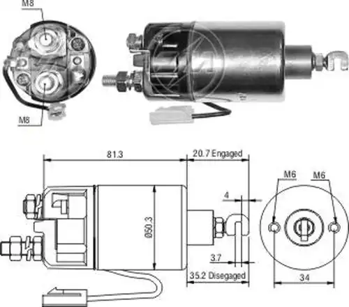 магнитен превключвател, стартер ZM ZM 662