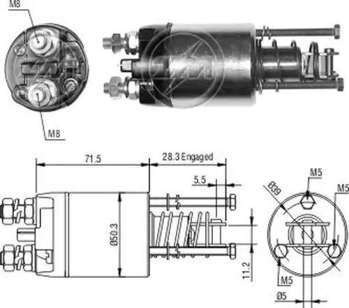 магнитен превключвател, стартер ZM ZM 6-651