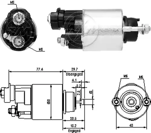 магнитен превключвател, стартер ZM ZM 6-705