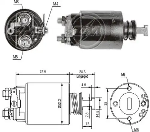 магнитен превключвател, стартер ZM ZM 688