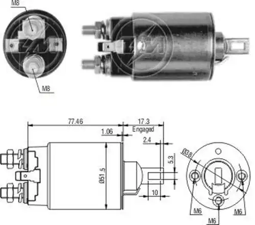 магнитен превключвател, стартер ZM ZM 690