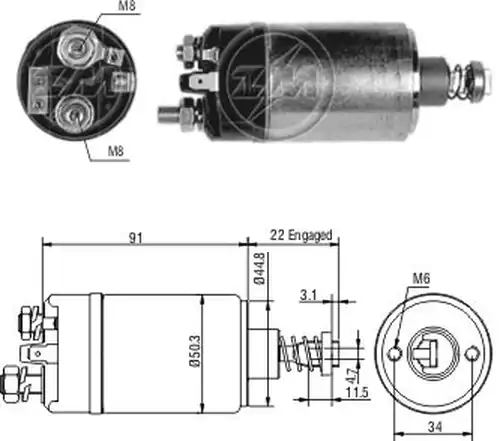 магнитен превключвател, стартер ZM ZM 728