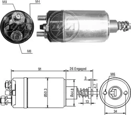 магнитен превключвател, стартер ZM ZM 729