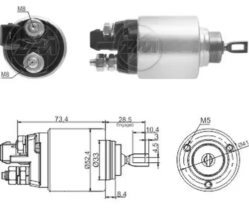 магнитен превключвател, стартер ZM ZM 7-381