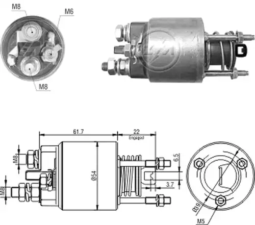 магнитен превключвател, стартер ZM ZM 7-595