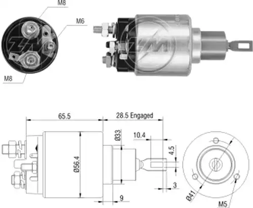 магнитен превключвател, стартер ZM ZM 775