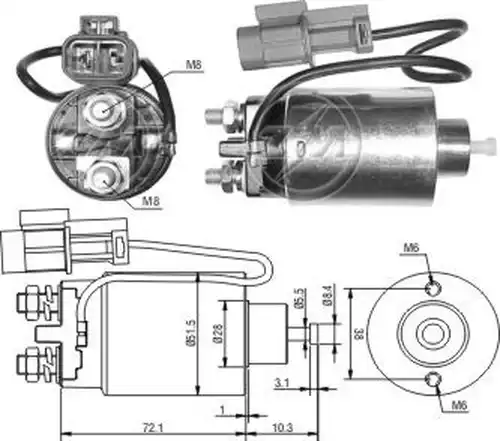 магнитен превключвател, стартер ZM ZM 794