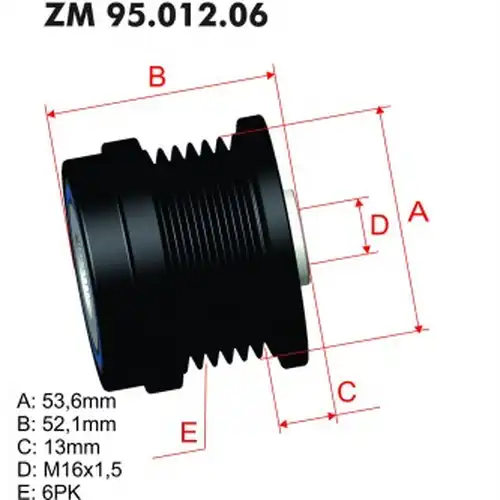 механизъм за свободен ход на генератор ZM ZM 95.012.06