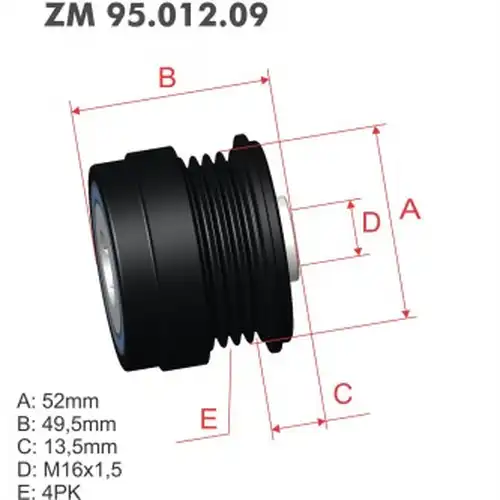 механизъм за свободен ход на генератор ZM ZM 95.012.09